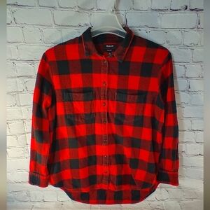 Madewell Oversized Checkered Cotton Barnyard Country Flannel M